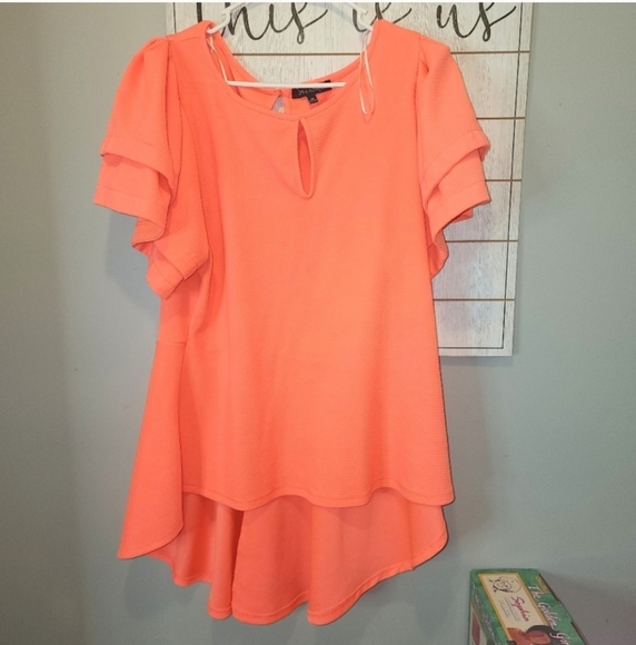 Boutique 2x neon orange high low top - Picture 1 of 3